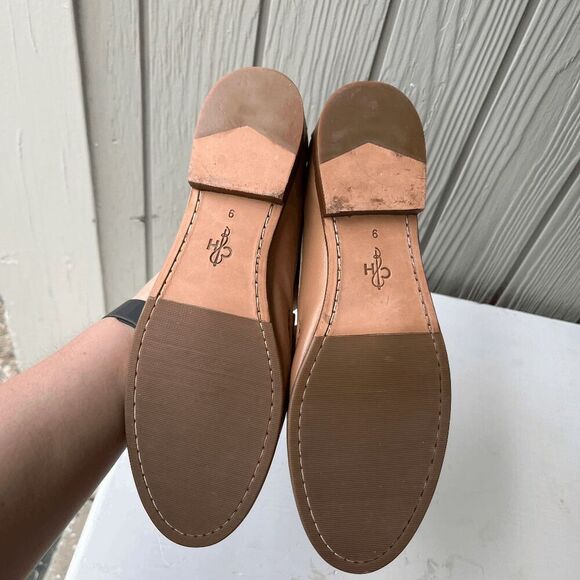 Vintage 90s Cole Haan Loafers 9 Cream Tan Penny Shoes NWOB - Picture 5 of 15